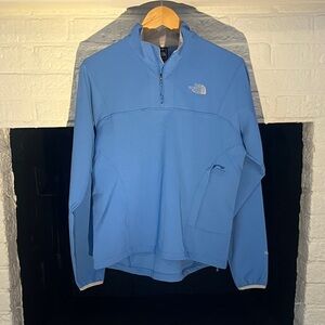 The North Face Light Blue Half-Zip Apex Pullover